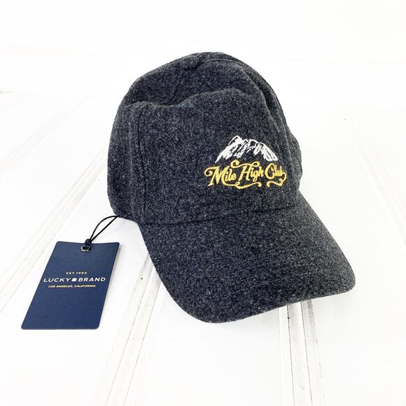 Lucky Brand Charcoal Gray Mile High Club Wool hat - Picture 3 of 8